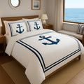 Anchors Away Cotton Boating Duvet Cover Set