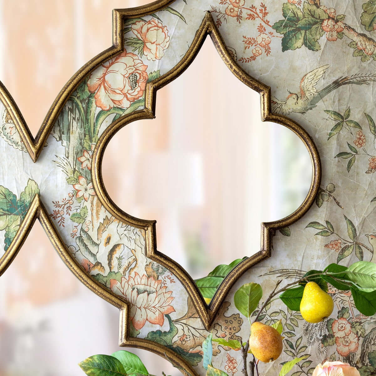 Antique Gold Moroccan Ogee Mirror