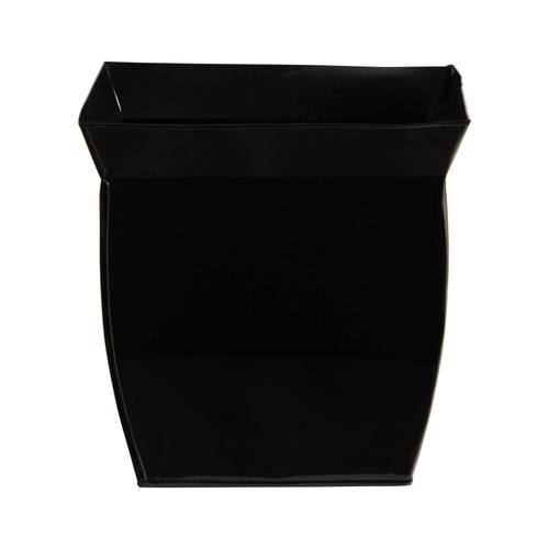 11.75" Fluted Metal Square Planter