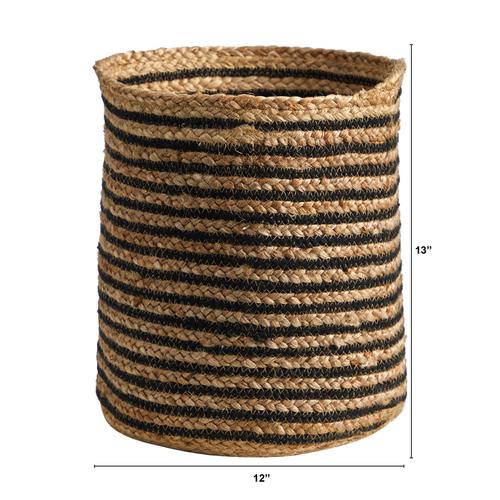 13.5" Handmade Natural Jute Planter