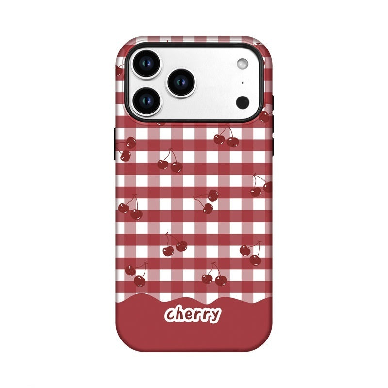 Matte, All-around Drop-proof Phone Case With A Fruit Pattern