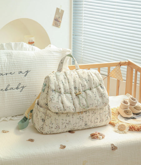 Breathable Floral Diaper Bag