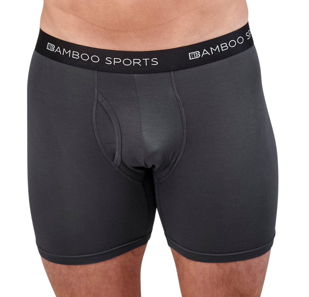Men's 4" Inseam Bamboo Rayon Boxer Briefs - 4 Pack