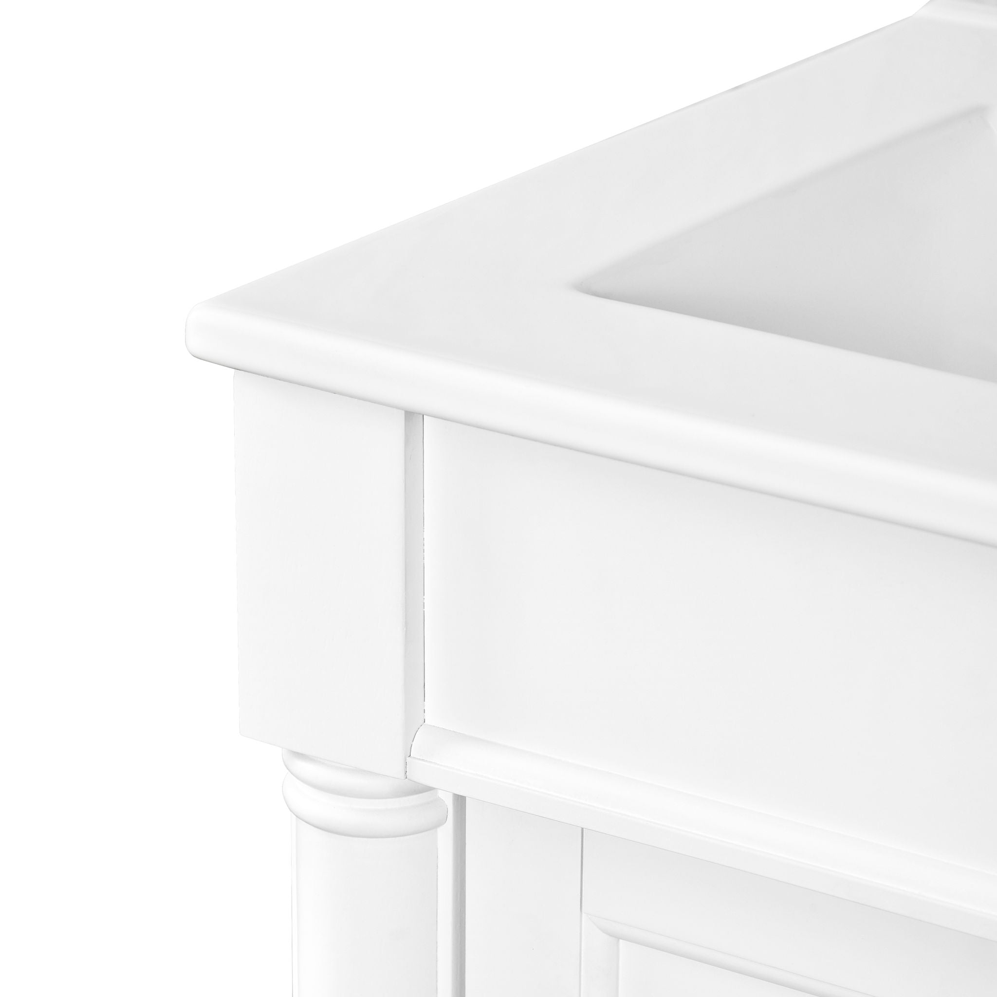 Bathroom Vanity With Top Sink, 2 Tier Storage Cabinet