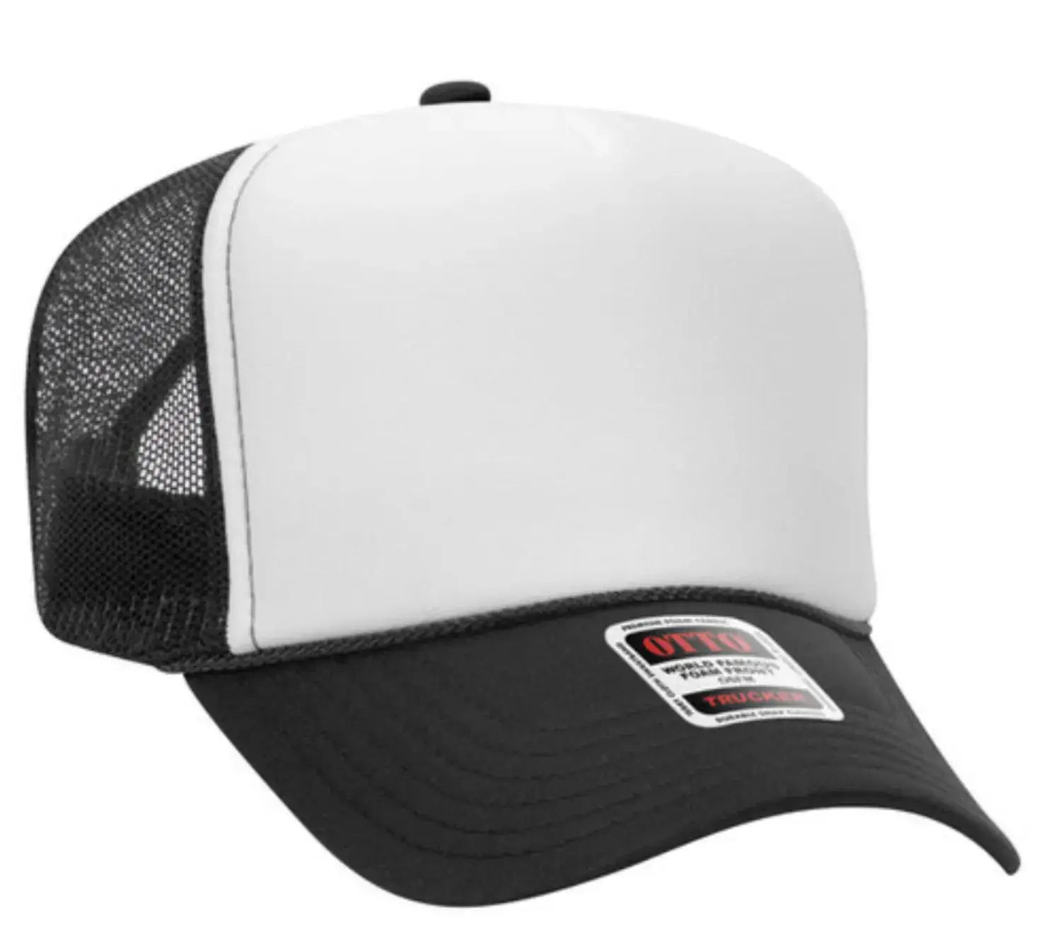 It's River Time Neon Pink Design Adult Otto Foam Trucker Hat