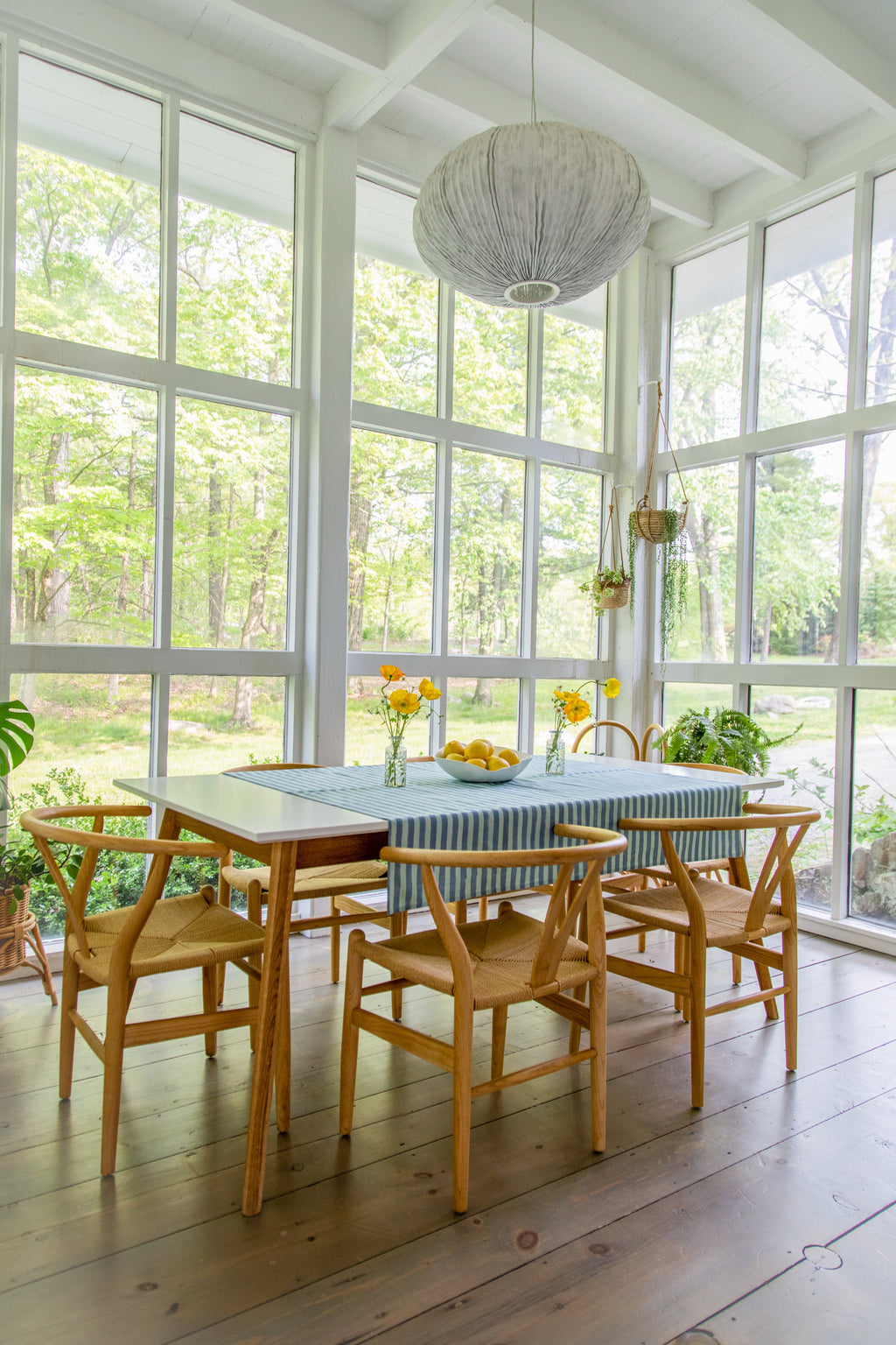 Striped Table Throw