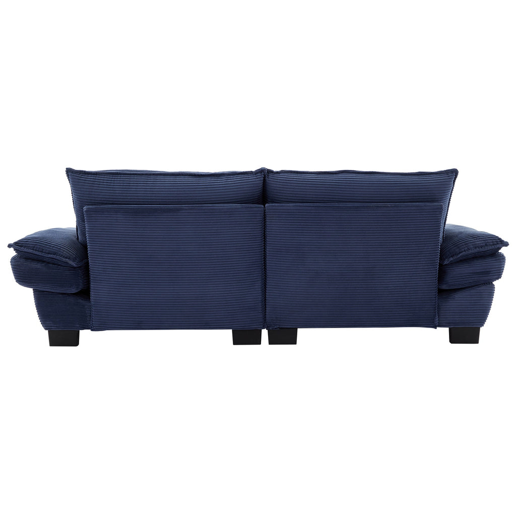 Corduroy Sofa  Couch Loveseat Sofa with Pillows