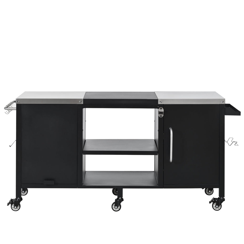 K&K 72.4' Large Grill Table for Big Green Egg