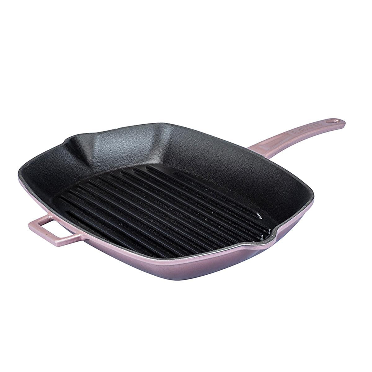 Lava Cast Iron Rectangular Grill Pan - 10.24 x 12.60 inches, Durable Enamel Coating, Versatile Cooking