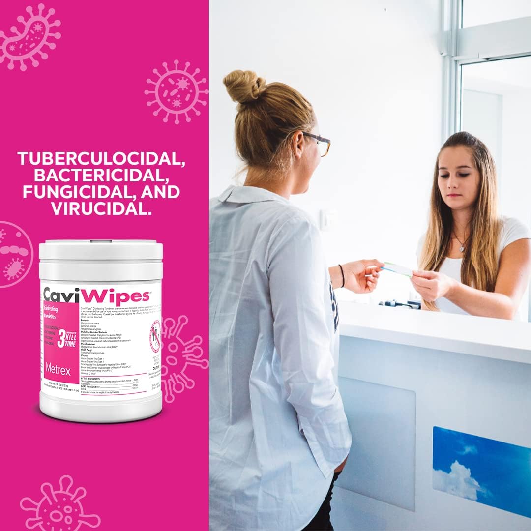 CaviWipes Disposable Germicidal Disinfecting Wipes