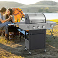 GigaTech 3 Burner Stainless Steel Propane Grill with Side Burner