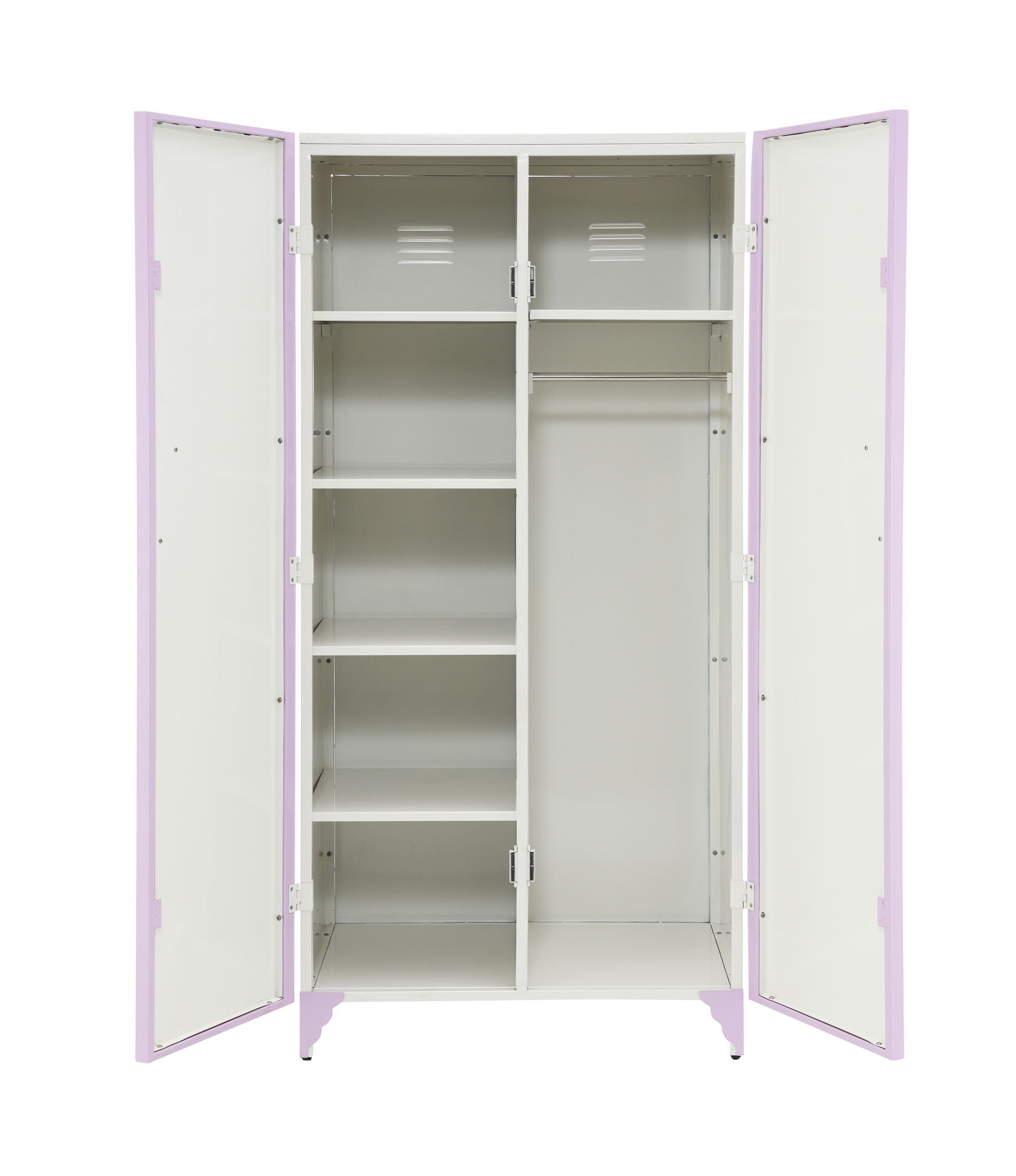 Priya II Synthetic Leather Purple Wardrobe