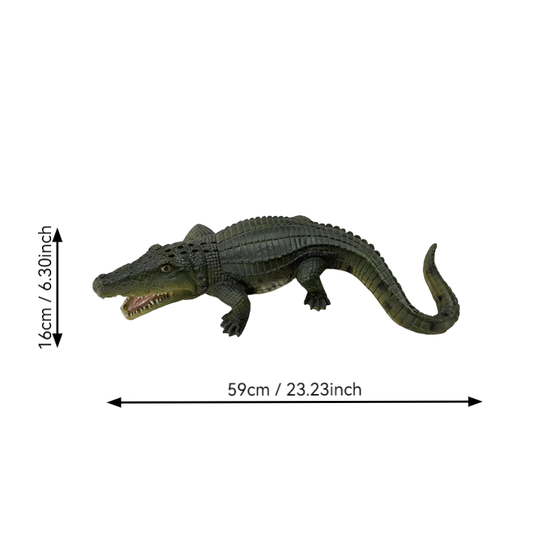 23" Simulated Crocodile Garden Statue