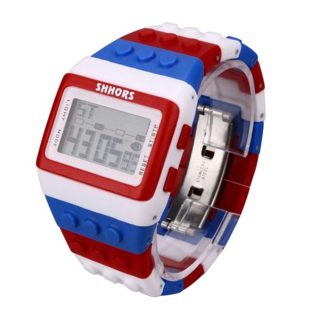 Colorful Digital Wrist Watch Men Women Colorful Digital Sport LED Quartz 5ATM Waterproof Wrist Watches Sports Digital Children Watches Elegant Design For Boys