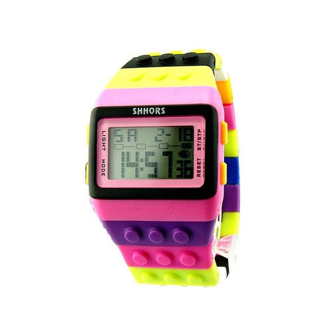 Colorful Digital Wrist Watch Men Women Colorful Digital Sport LED Quartz 5ATM Waterproof Wrist Watches Sports Digital Children Watches Elegant Design For Boys