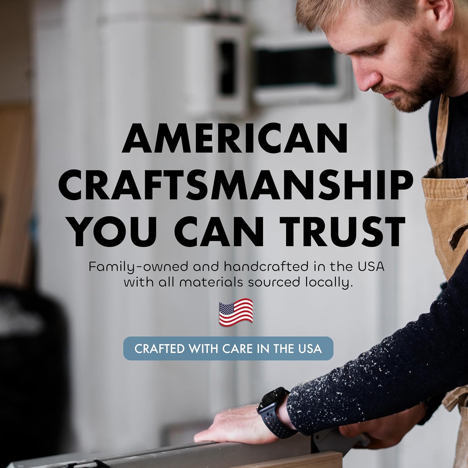 Large American Flag Gun Safe - Quick Access Hidden Gun Safe for Rifles, Shotguns, & Handguns - Gun Concealment Furniture with Magnetic Lock - Gun Self Hidden Storage (Burnt)