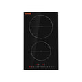 Electric Cooktop, 2 Burners, 12'' Induction Stove Top, Built-in Magnetic Cooktop 3000W, 9 Heating Level Multifunctional Burner, LED Touch Screen w/ Child Lock & Over-Temperature Protection