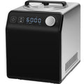 Upright Automatic Ice Cream Maker with Built-in Compressor, 2 Quart No Pre-freezing Fruit Yogurt Machine, Stainless Steel Electric Sorbet Maker, 4 Modes Gelato Maker with Digital Display & Timer