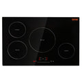 Electric Cooktop, 4 Burners, 30'' Induction Stove Top, Built-in Magnetic Cooktop 7500W, 9 Heating Level Multifunctional Burner, LED Touch Screen with Child Lock & Over-Temperature Protection