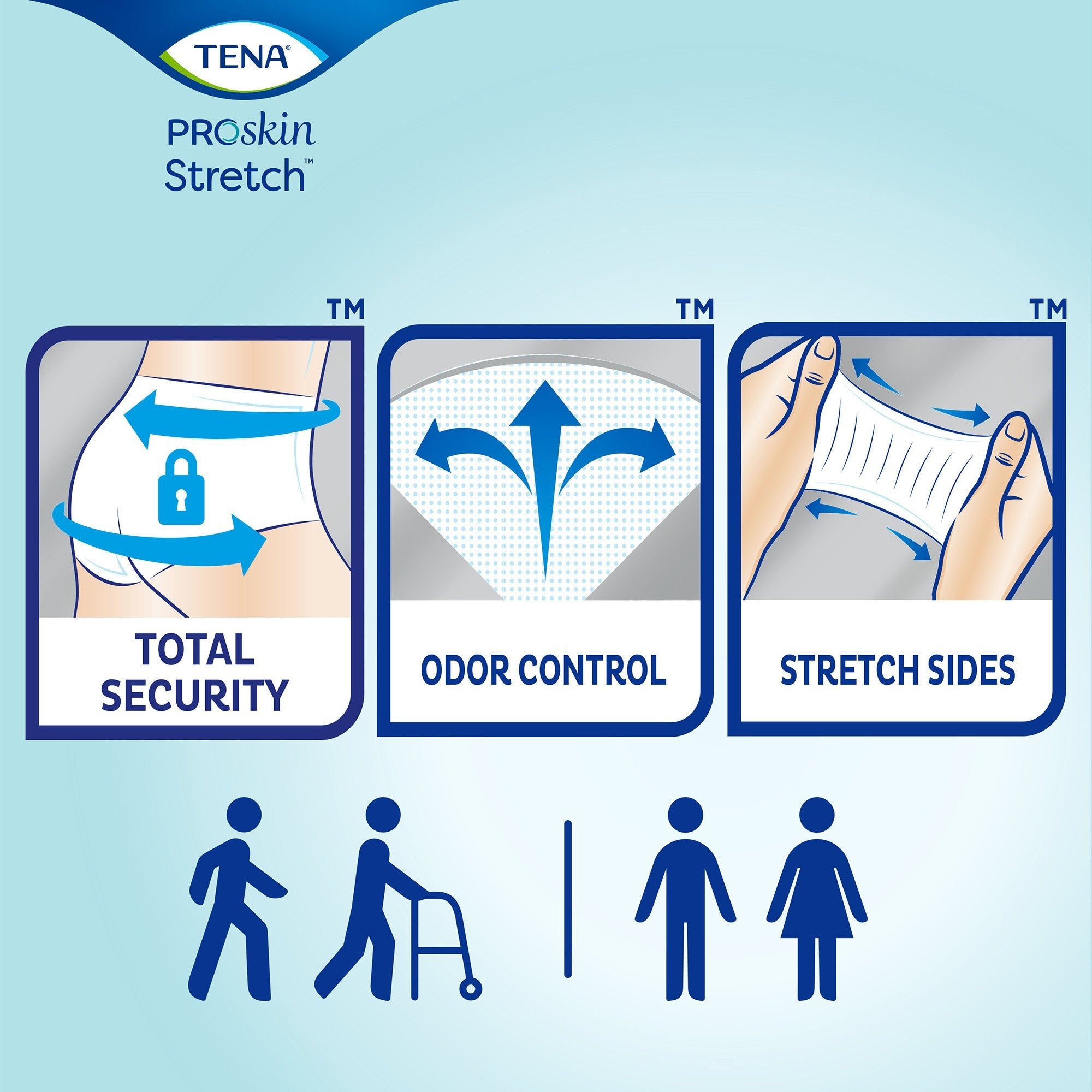 Tena® ProSkin Stretch™ Ultra Incontinence Brief, Medium 67802