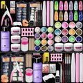 Limegirl Acrylic Nail Kit for Beginners with 75Ml ACRYLIC NAIL LIQUID Professional Nail Kit Acrylic Set with Drill Nude Acrylic Powder and Gel Nail Polish Glitter Decorations Gift for Women Manicure