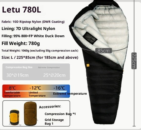 Outdoor Camping Ultra Light Down Sleeping Bag