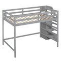 Loft Bed With Built In Storage Wardrobe And Staircase