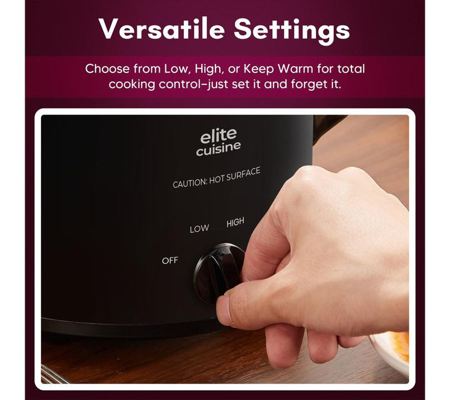 Elite Cuisine 1.5Qt. Mini Slow Cooker