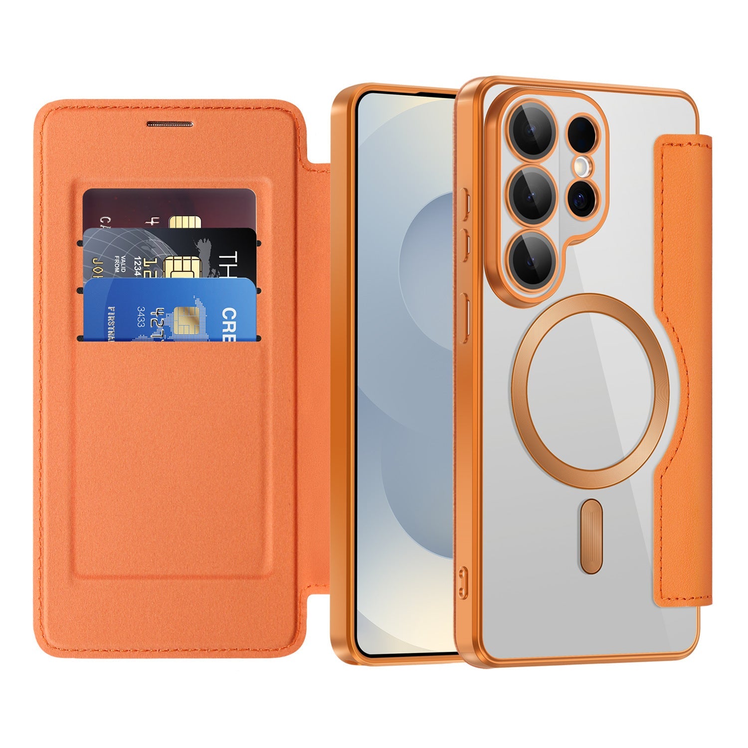 Magnetic Flip Leather Case Drop Proof Protective Phone Case