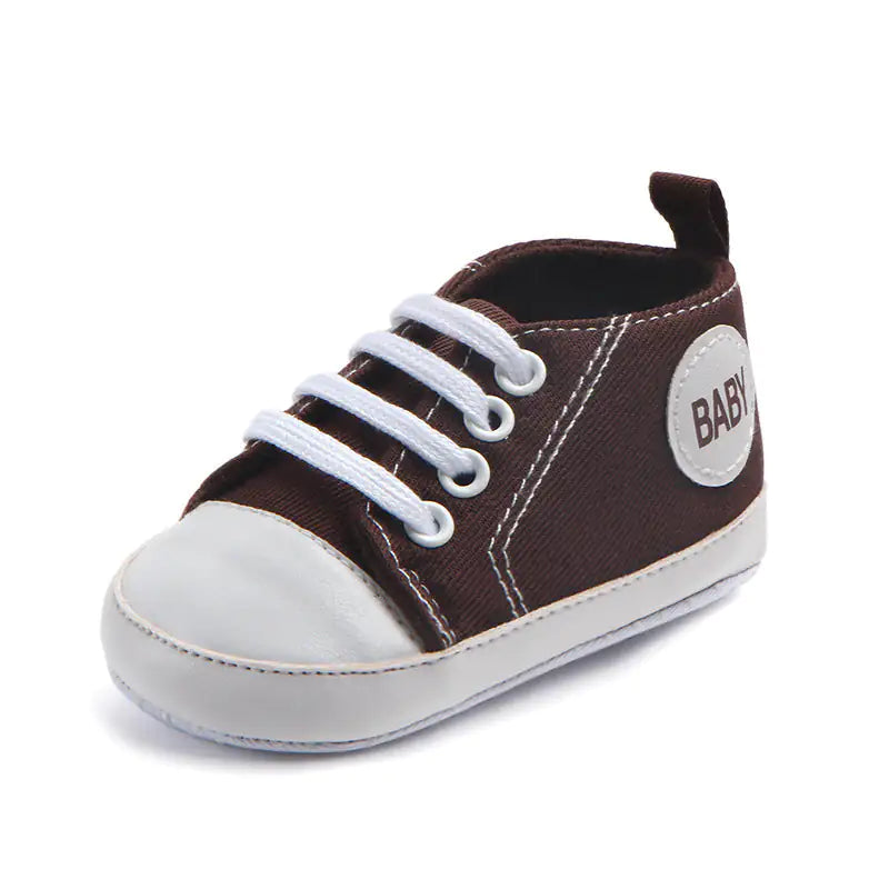 Canvas Classic Sports Sneakers Baby Boys Girls First Walkers Shoes Infant Toddler Soft Sole Anti-slip Baby Shoes - # GIAA71310006