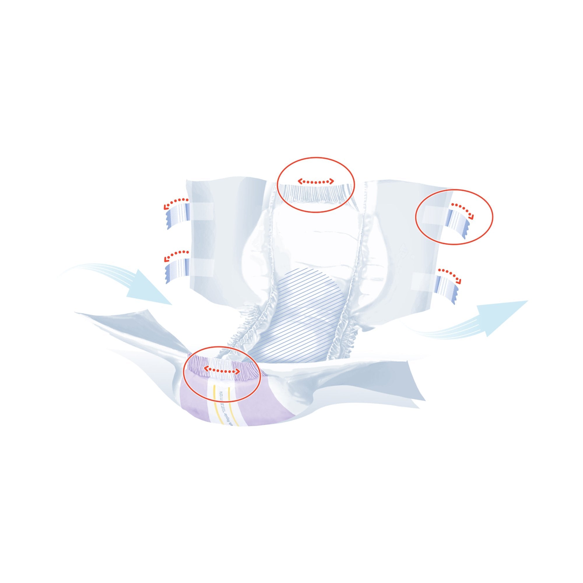 Seni® Super Plus Overnight Heavy Absorbency Incontinence Brief, Regular S-RE25-BP1