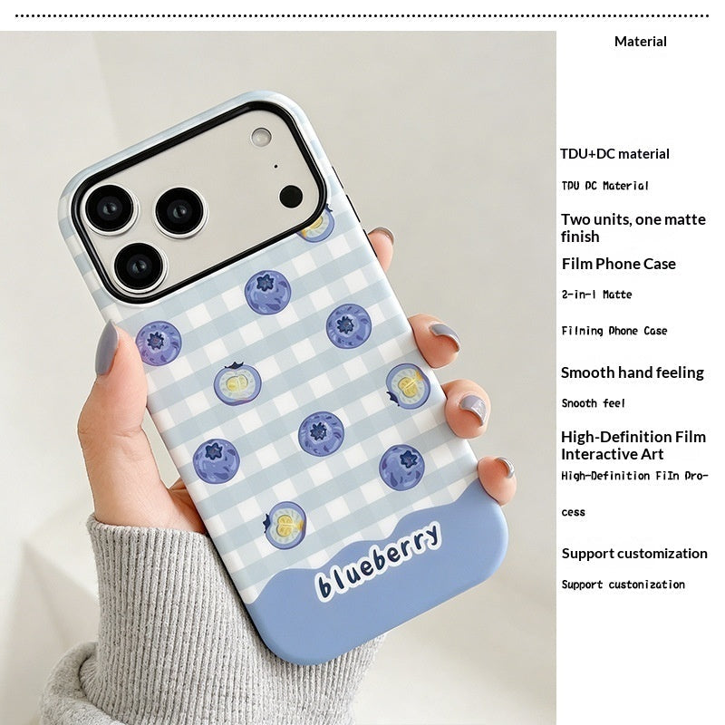 Matte, All-around Drop-proof Phone Case With A Fruit Pattern