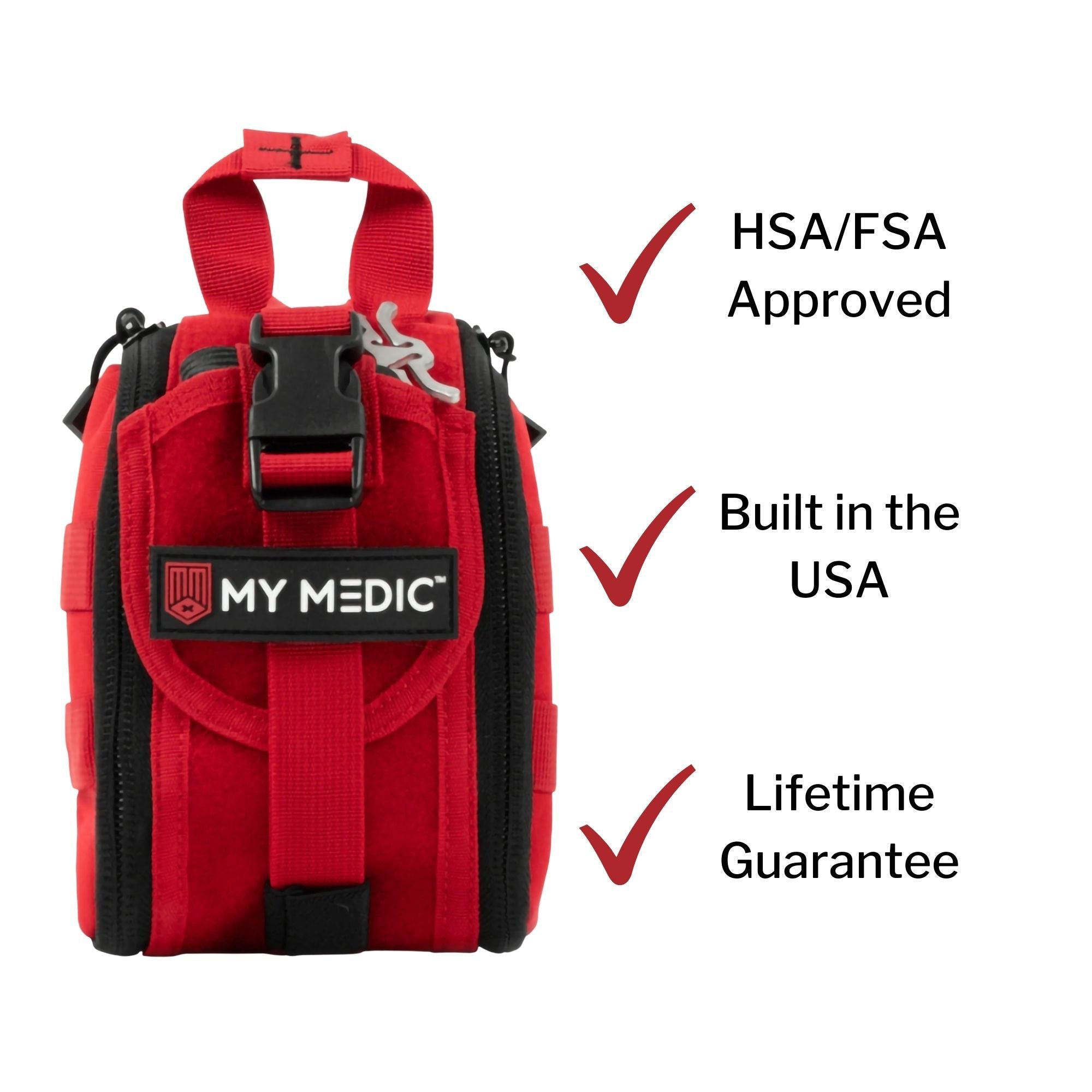 My Medic TFAK Trauma First Aid Kit, Emergency Medical Supplies MM-KIT-SPC-S-TFAK-RED