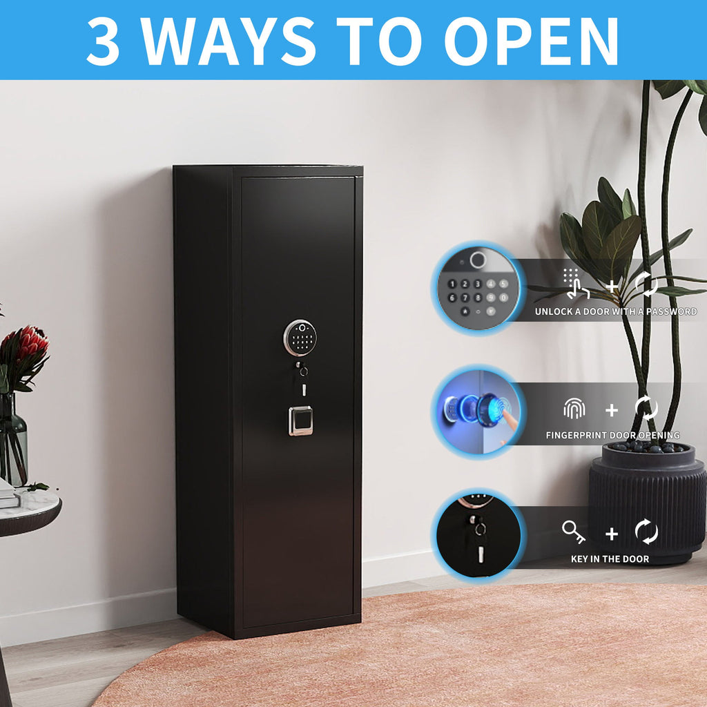 Fingerprint Electronic Gun Safes for Home Rifle and Pistols