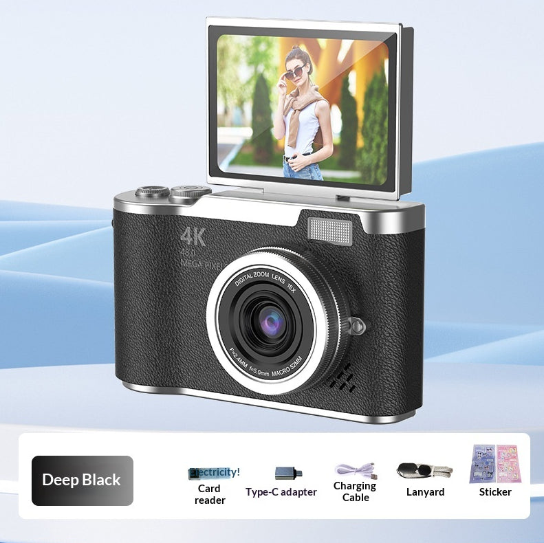 4K Digital Camera With High Pixel Count And HD Quality Perfect For Selfies And Easy Photo Uploads To Your Phone