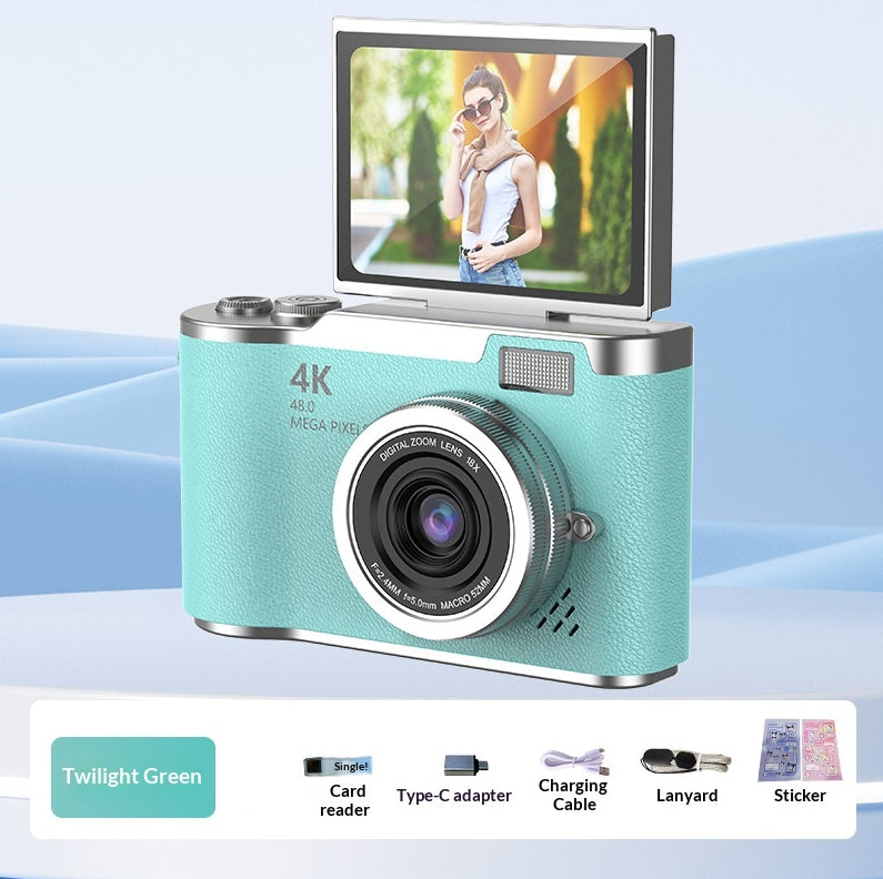 4K Digital Camera With High Pixel Count And HD Quality Perfect For Selfies And Easy Photo Uploads To Your Phone