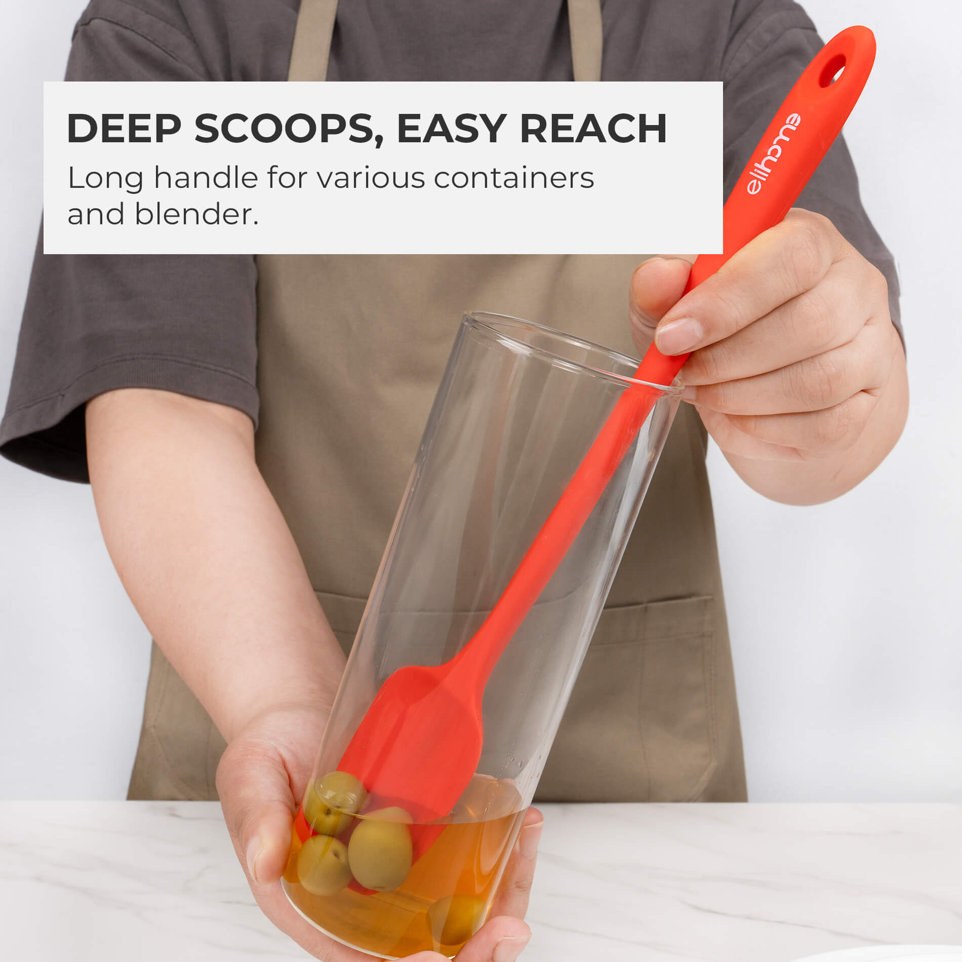 Elihome Skinny Slim Spoonula  - 11" L x 1.5" W