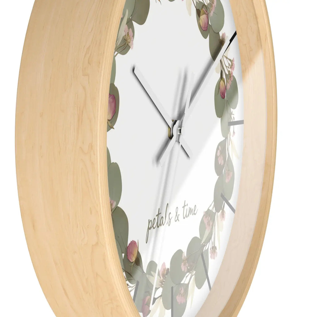 Eucalyptus Wreath Wall Clock – Whisper Quiet - Dipaliz