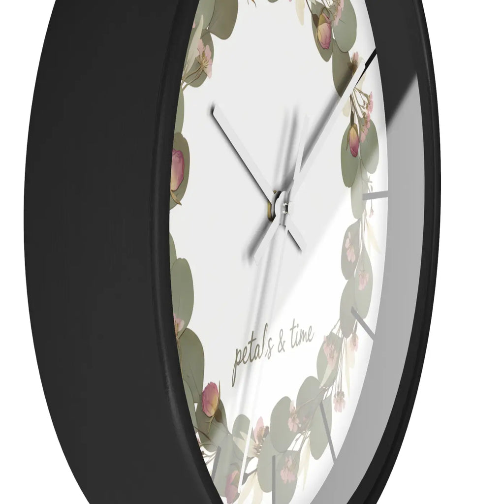 Eucalyptus Wreath Wall Clock – Whisper Quiet - Dipaliz