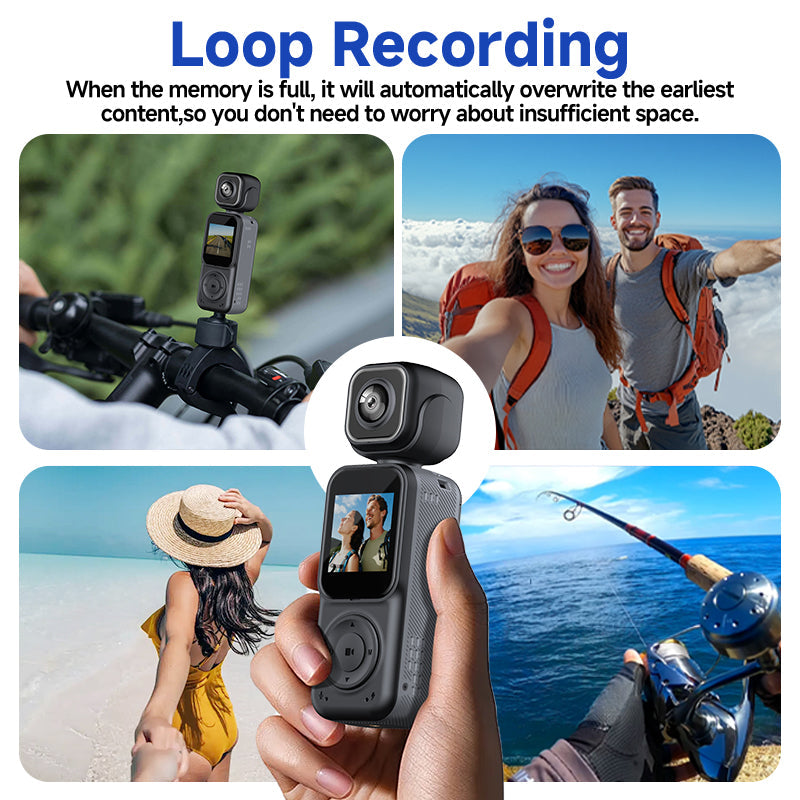 Panoramic Sports Camera Handheld DV Outdoor HD 4K Dual Lens Cycling Recorder Camera