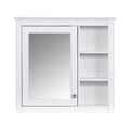 Wall Mounted Medicine Cabinet With Mirror And 3 Open Shelves