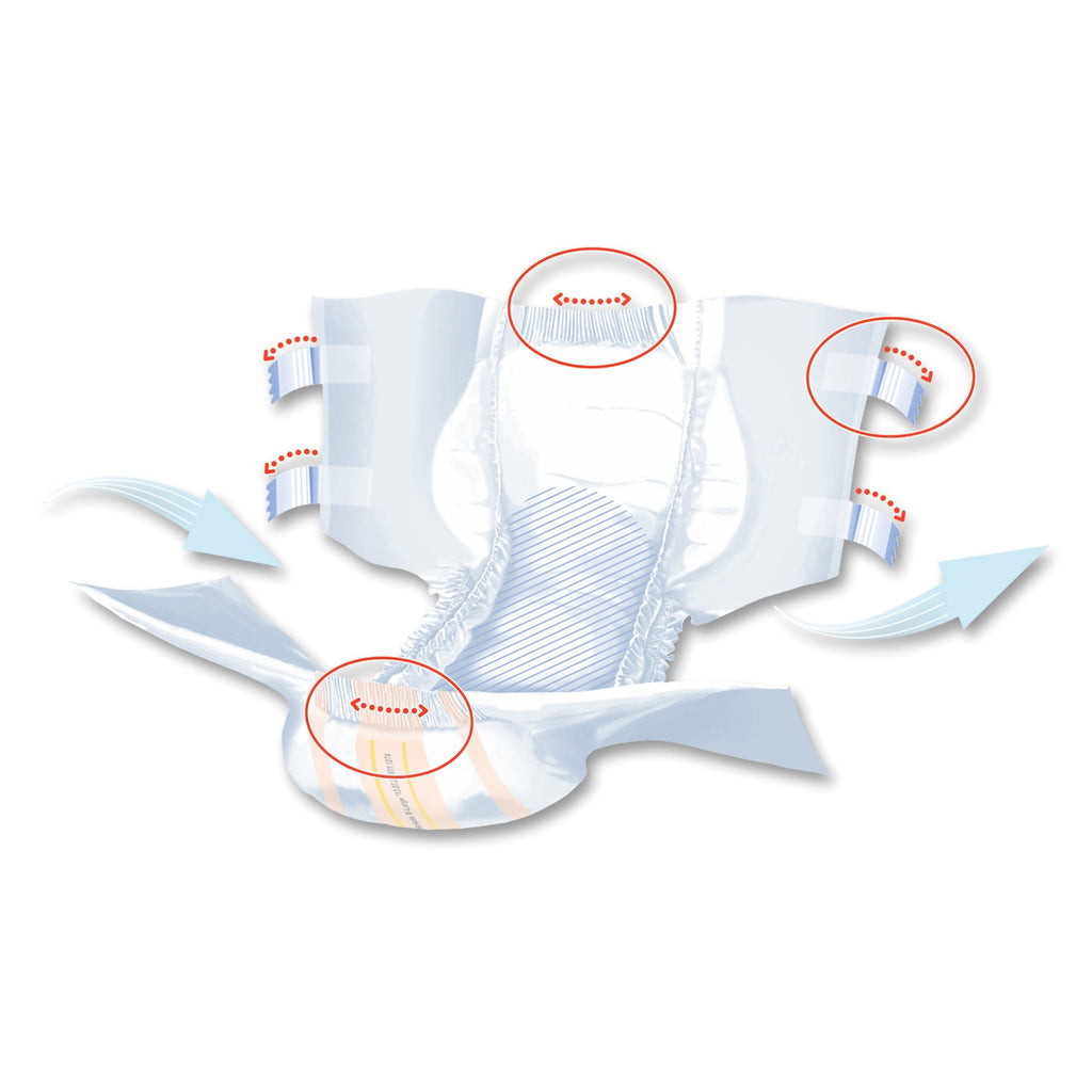 Seni® Super Heavy Absorbency Incontinence Brief, Extra Large S-XL25-BS1
