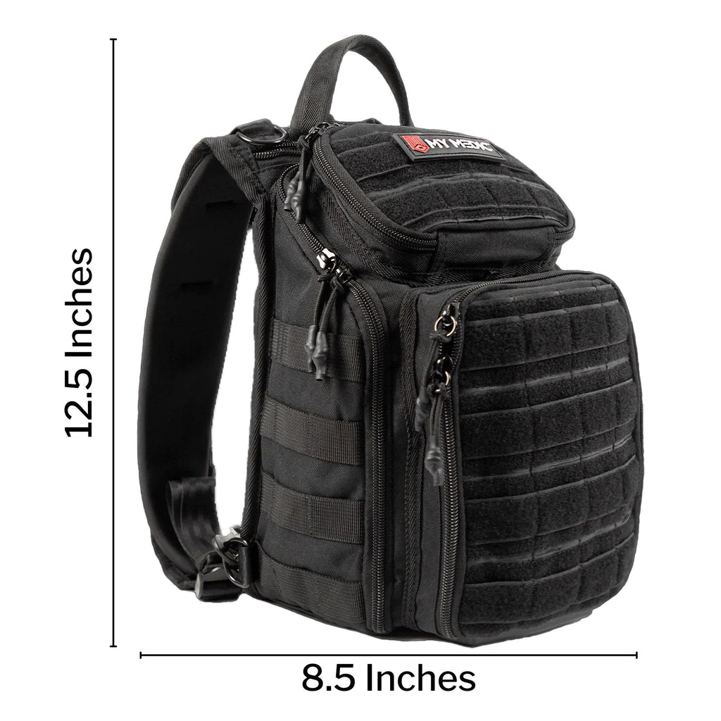 My Medic Recon First Aid Kit Backpack with Emergency Medical Supplies, Black MM-KIT-RCN-STN-BLK