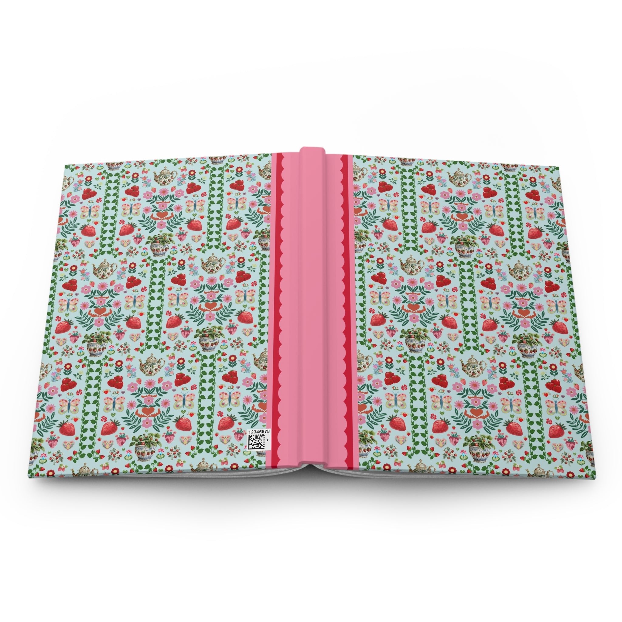 Floral Strawberry Notebook