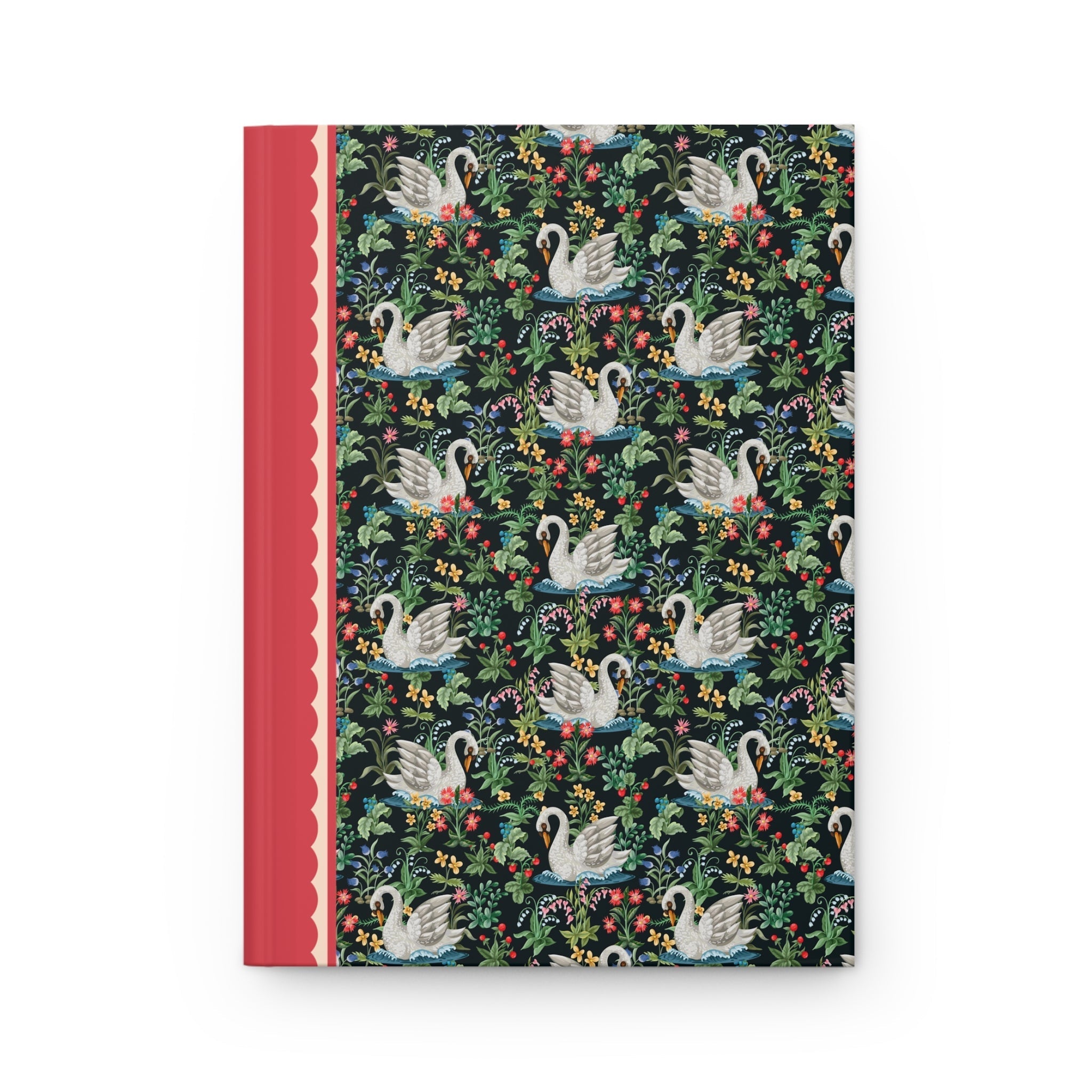 Floral Swan Notebook