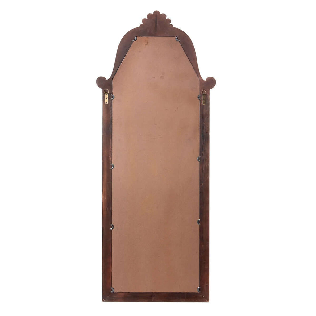 French Country Carved Wood Floor Mirror