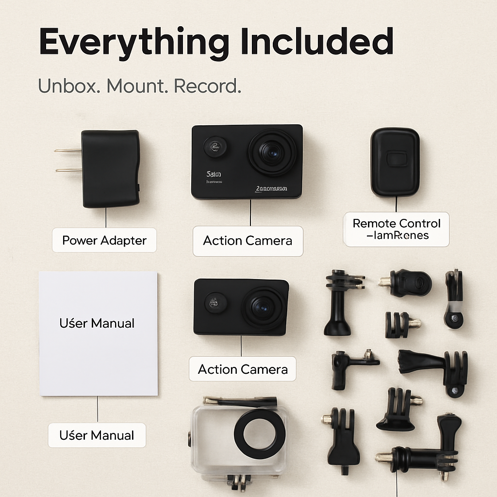 4K 6G+IR 170°Lens Action Camera