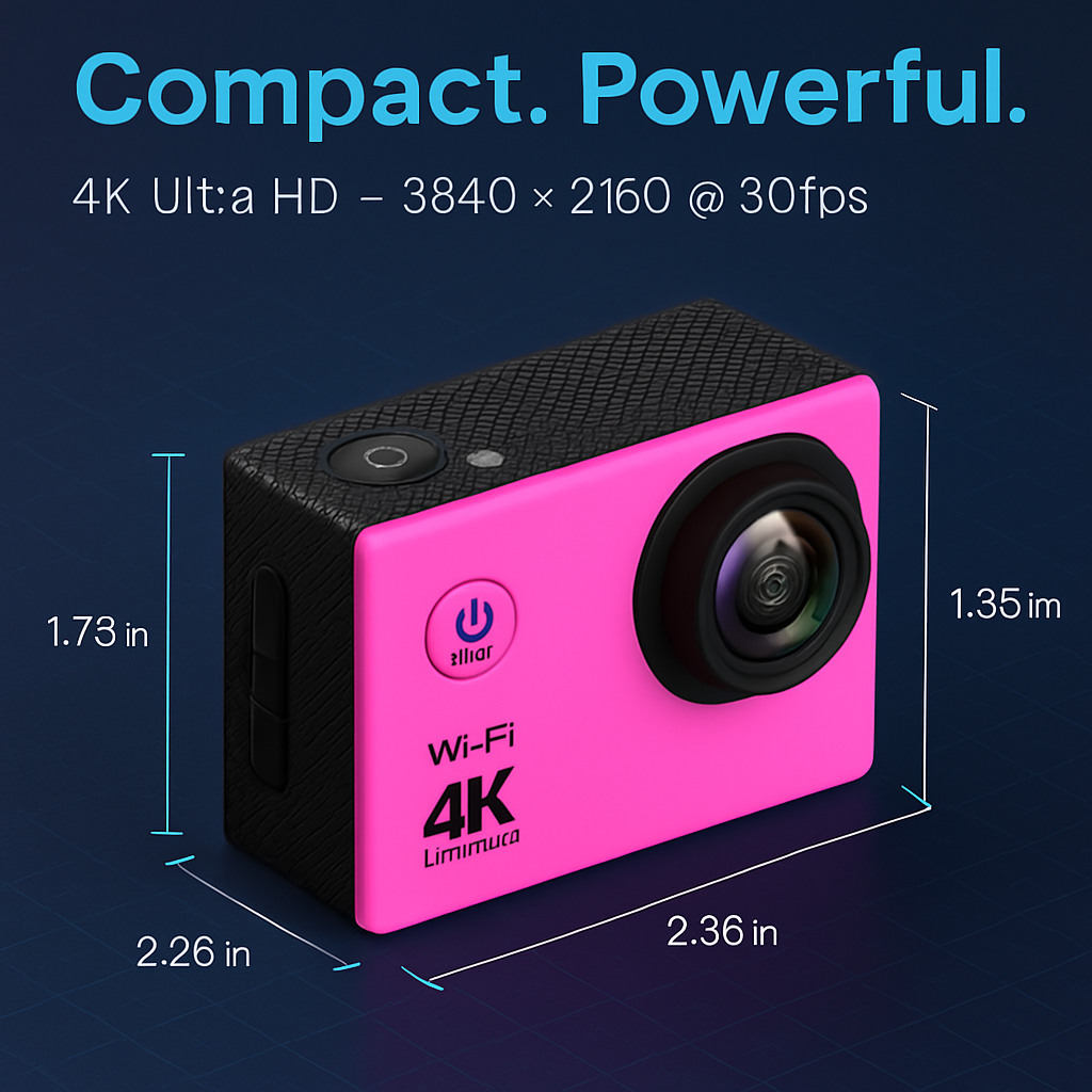 4K 6G+IR 170°Lens Action Camera