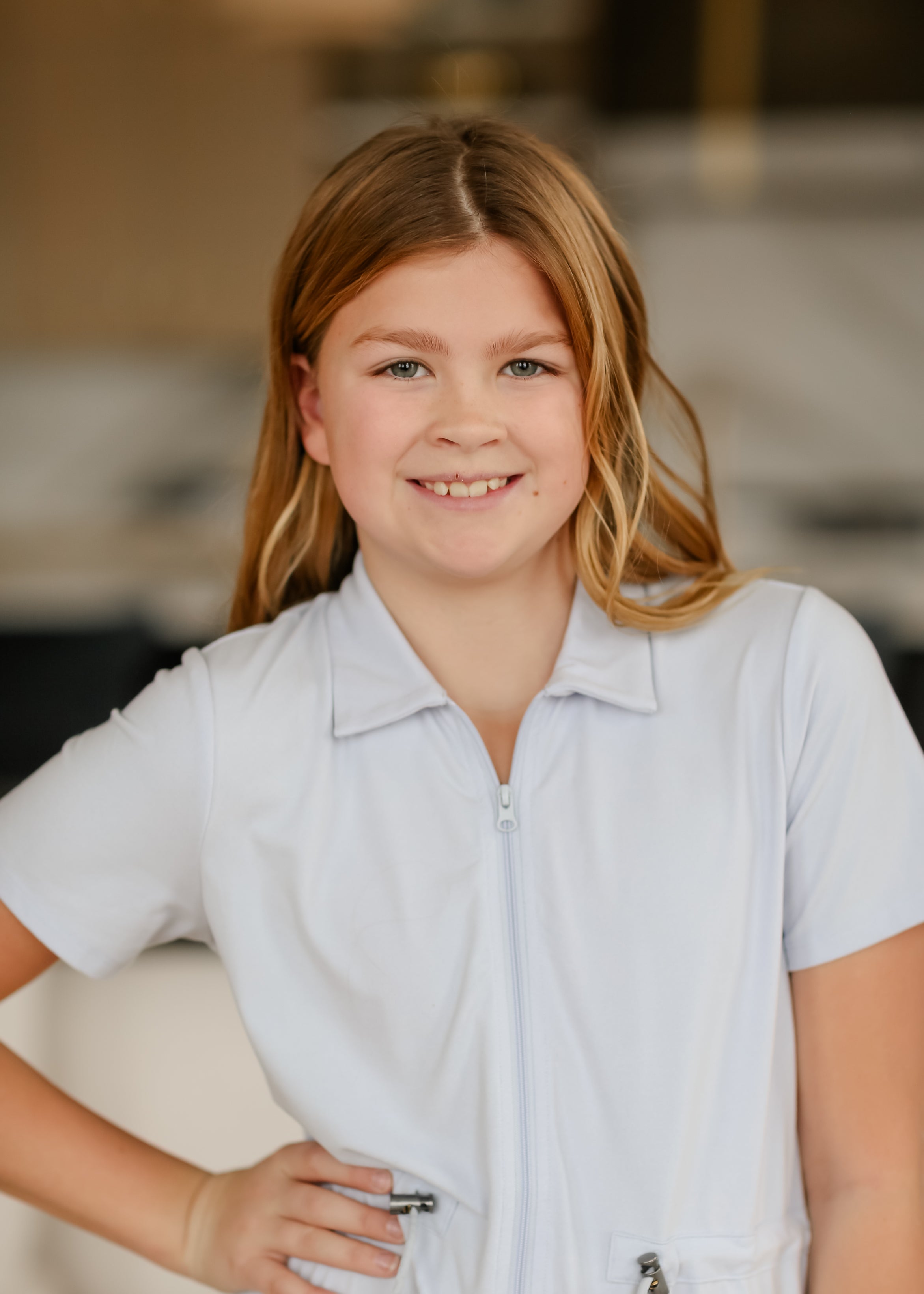 Girl's Scout Zip Front Midi Dress - FINAL SALE