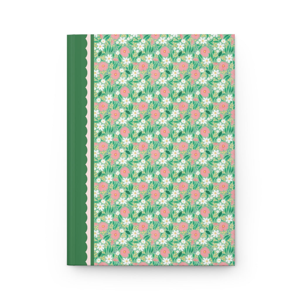 Green Floral Notebook
